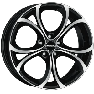 Mak Wheels – LARIO – Black – 17″x7.5″ 31mm – Summer Wheels – F7570LABM31LG1X